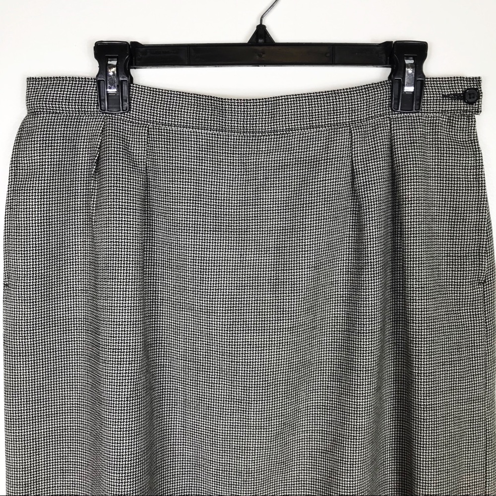 Pendleton Vintage Checkered Plaid Wool Skirt - image 2